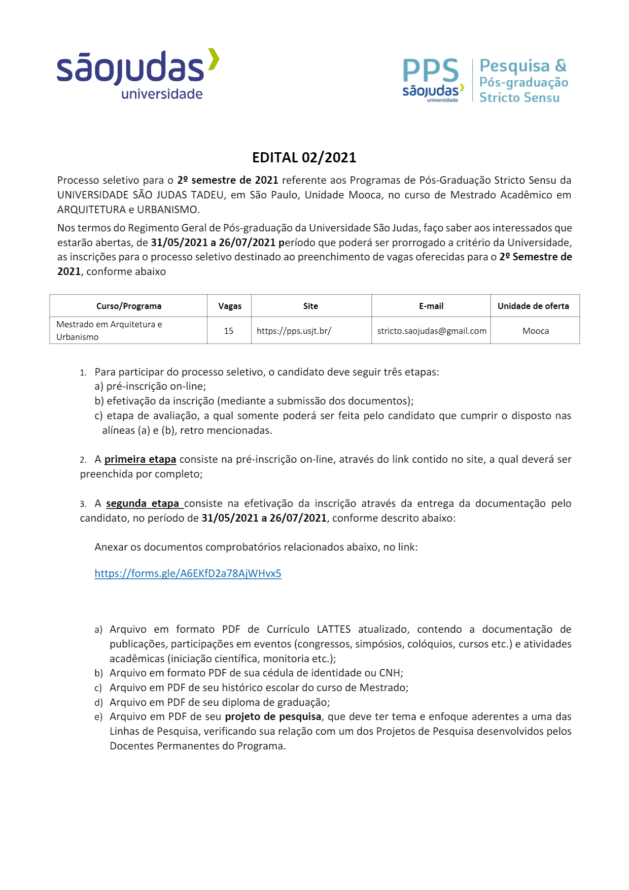 Segunda Fase - Prova Da Linha 2 PDF, PDF, Mestrado